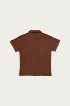 The Real McCoys - Cotton Pile Beach Shirt - Brown - Canoe Club