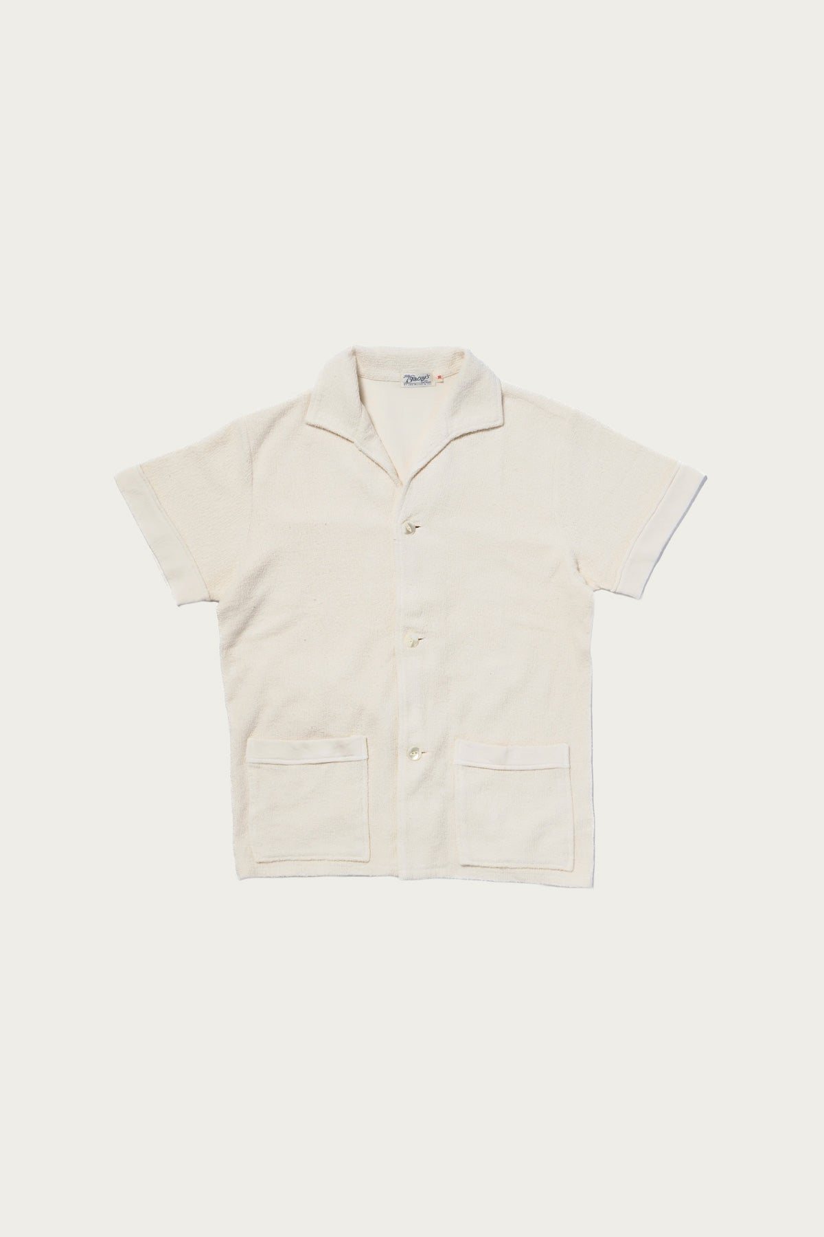 The Real McCoys - Cotton Pile Beach Shirt - Ecru - Canoe Club