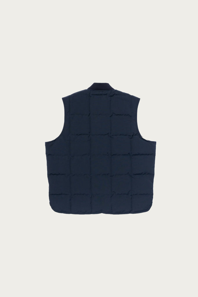 The Real McCoys - Cotton/Nylon Down Vest - Navy - Canoe Club