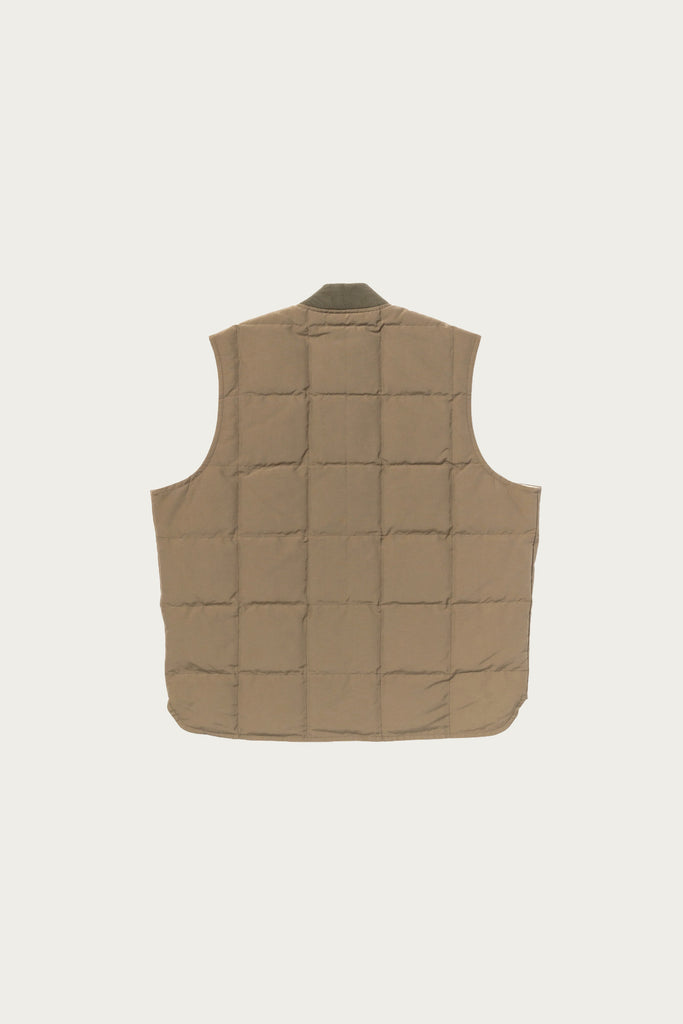 The Real McCoys - Cotton/Nylon Down Vest - Olive - Canoe Club