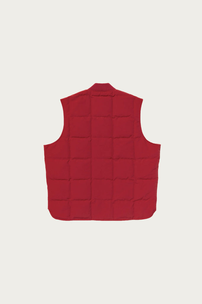 The Real McCoys - Cotton/Nylon Down Vest - Red - Canoe Club