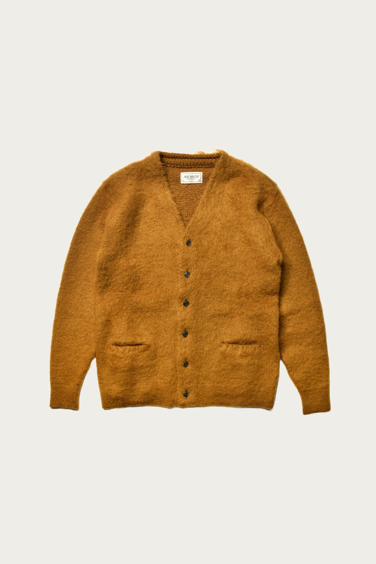 The Real McCoys - JM Mohair Cardigan - Mustard - Canoe Club
