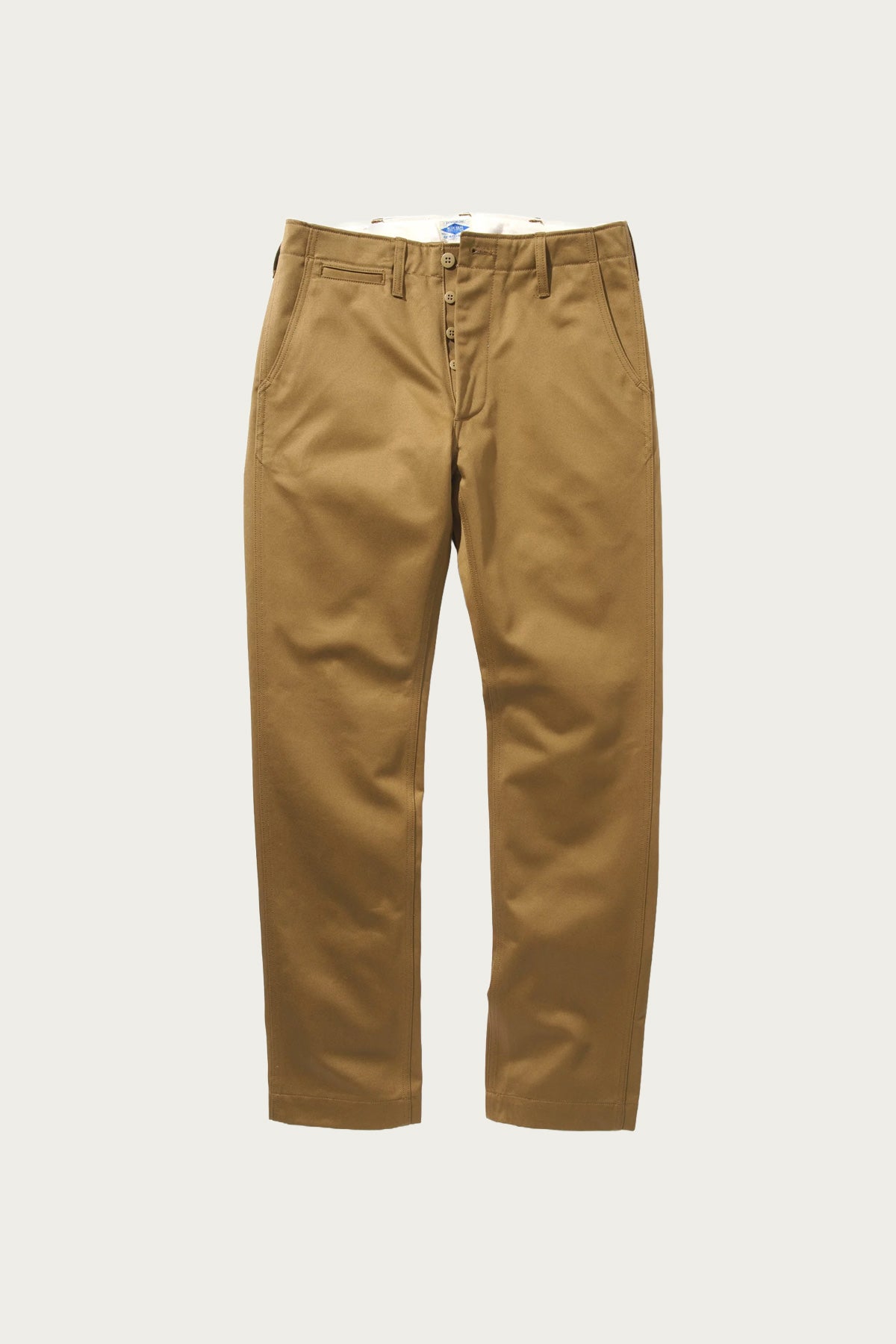 The Real McCoys - Joe McCoy Chino Trousers - O. Khaki - Canoe Club