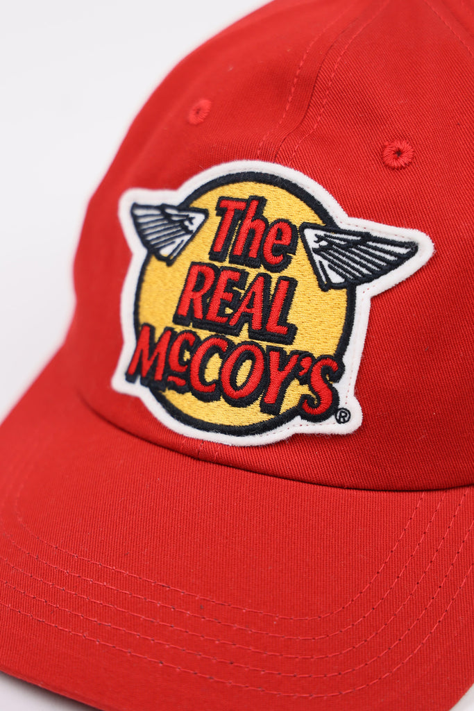The Real McCoys - The Real McCoys Logo Baseball Cap - Red - Canoe Club
