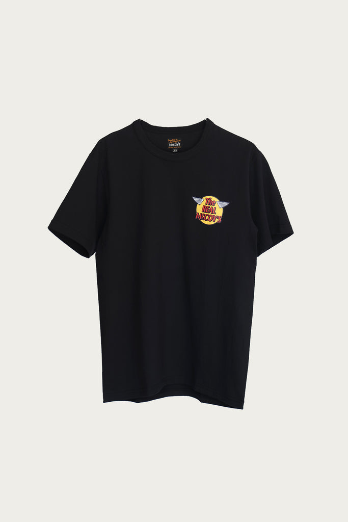 The Real McCoys - The Real McCoy's Logo Tee - Black - Canoe Club