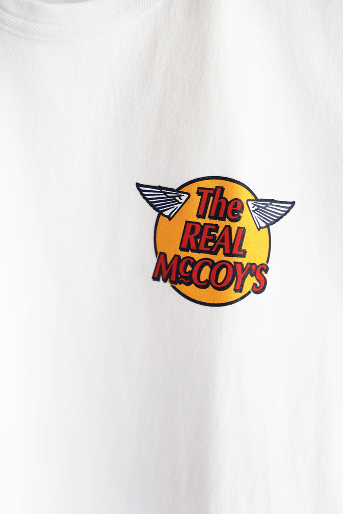 The Real McCoys - The Real McCoy's Logo Tee - White - Canoe Club