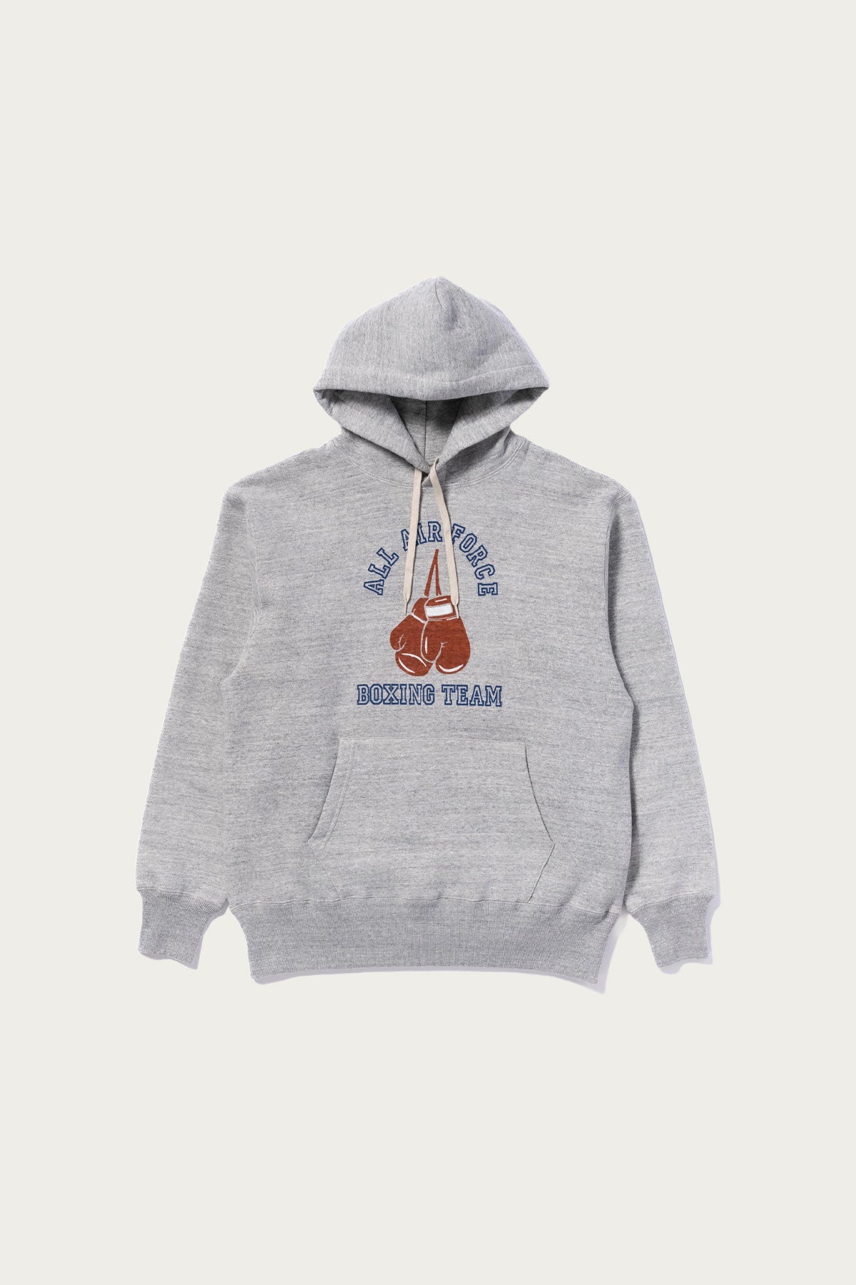 The Real McCoys - Military Print Hooded Sweatshirt - Air Force Boxing Team - Canoe Club