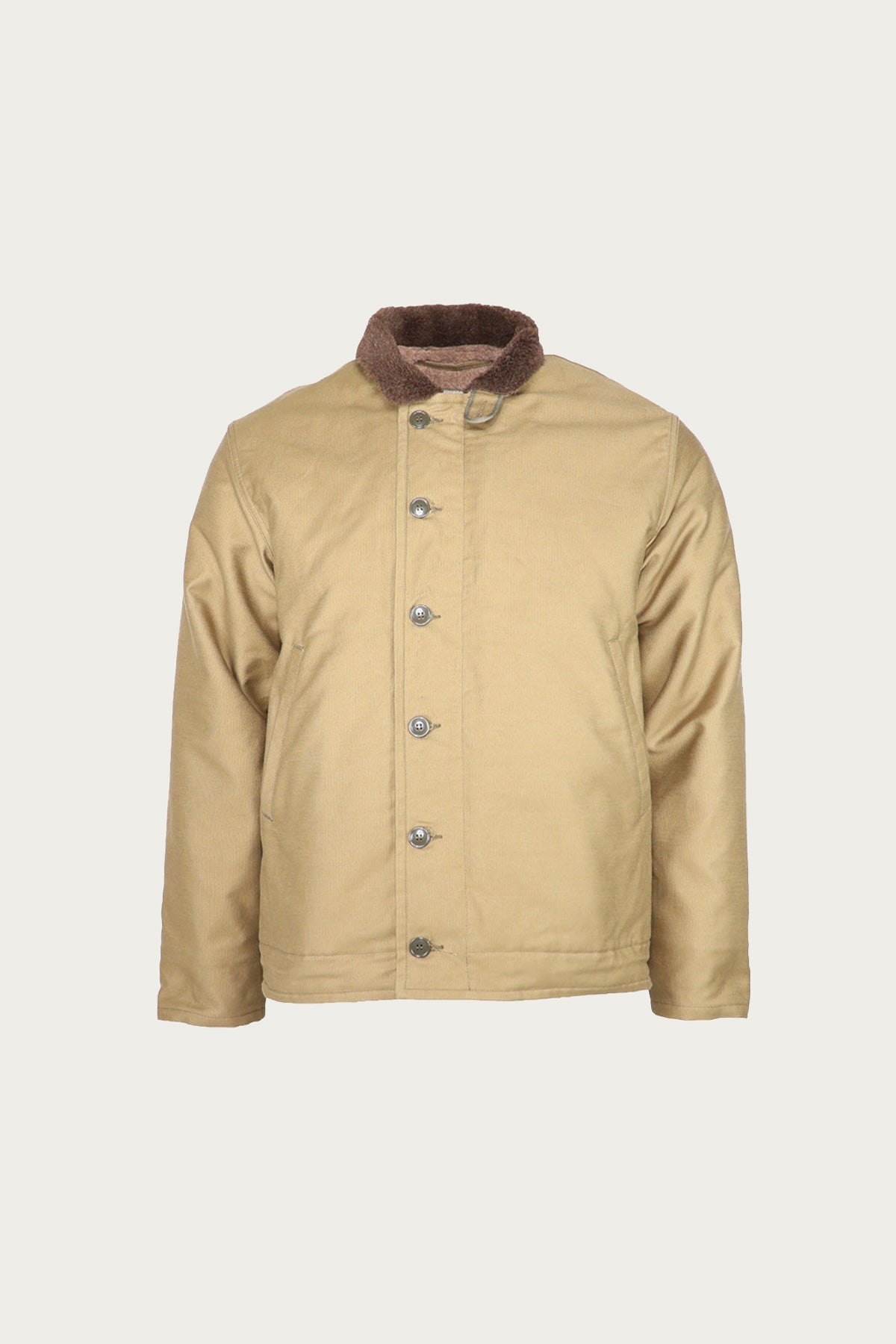 The Real McCoys N-1 Deck Jacket Khaki Canoe Club