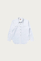 The Real McCoys - Sawtooth Western Shirt - White - Canoe Club