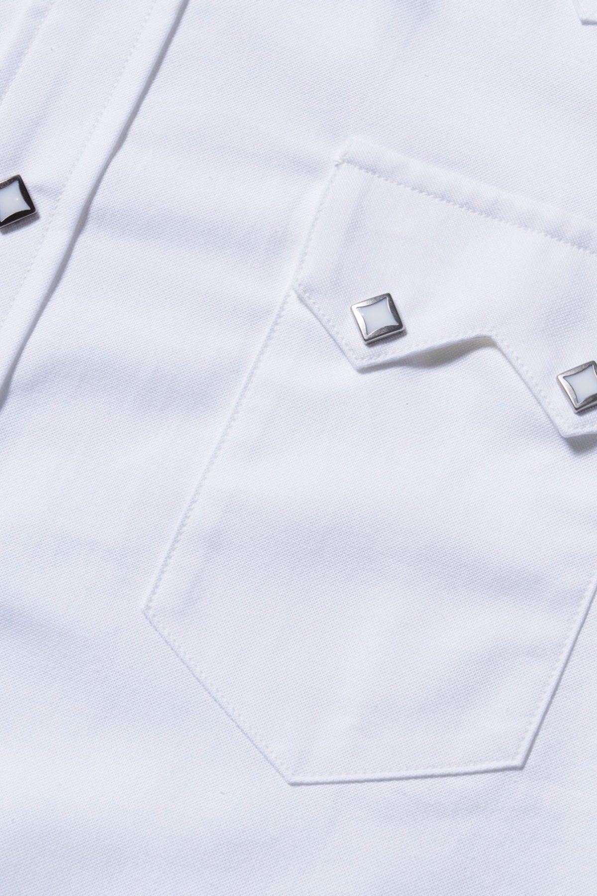 The Real McCoys - Sawtooth Western Shirt - White - Canoe Club