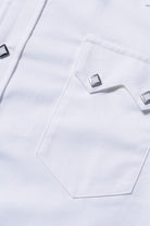 The Real McCoys - Sawtooth Western Shirt - White - Canoe Club