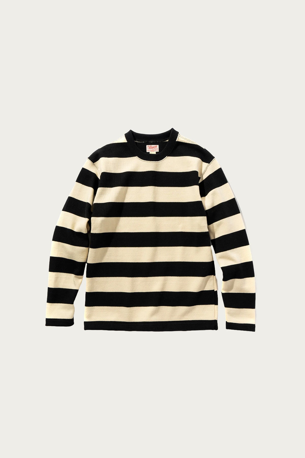 The Real McCoys - Buco Stripe Racing Jersey - White/Black - Canoe Club
