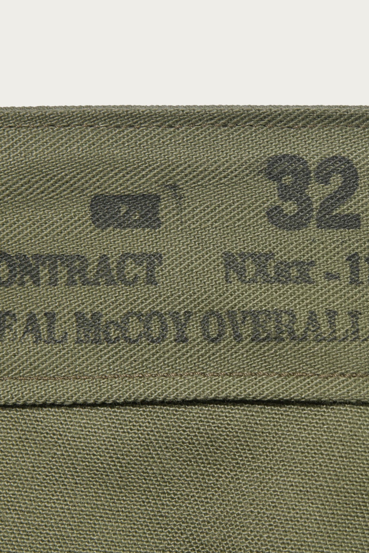 The Real McCoys - Trouser, Utility N-3 (Model 220) - Olive - Canoe Club