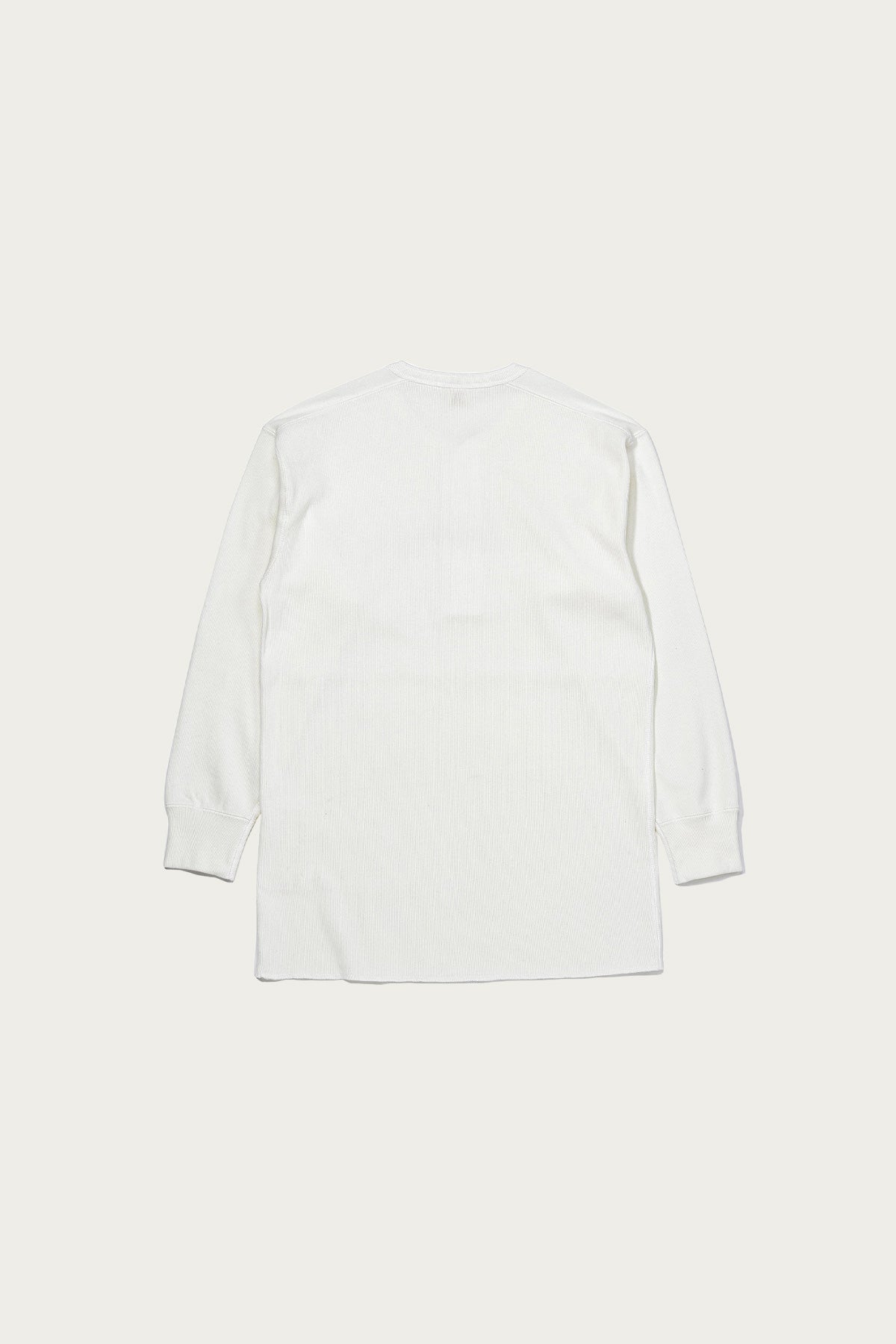 The Real McCoys - Union Henley Undershirt L/S - White - Canoe Club