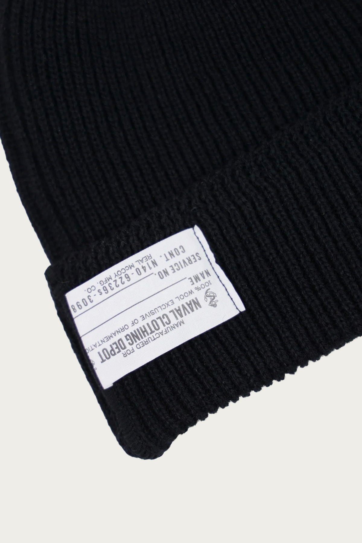The Real McCoys - U.S. Navy Watch Cap - Black - Canoe Club