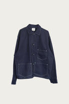 The Real McCoys - Wabash Chore Coat - Indigo Stripe - Canoe Club