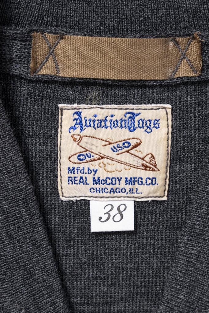 The Real McCoys - Winter Aviation Sweater - Gray - Canoe Club