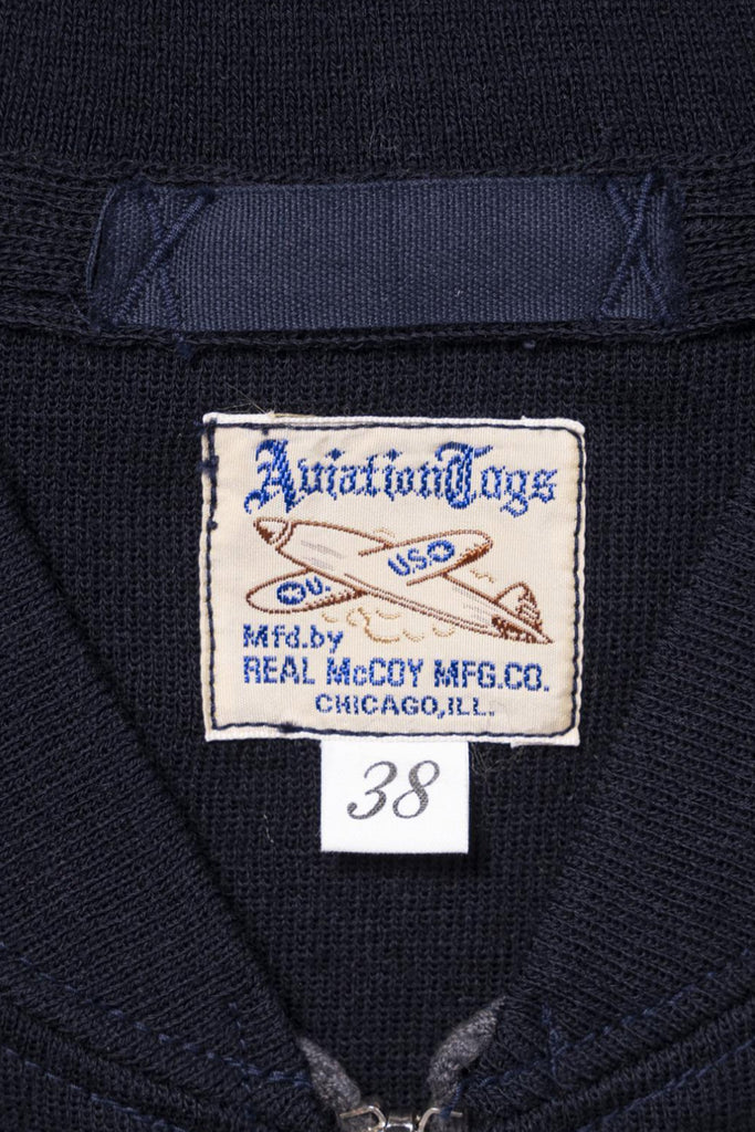 The Real McCoys - Winter Aviation Sweater - Navy - Canoe Club