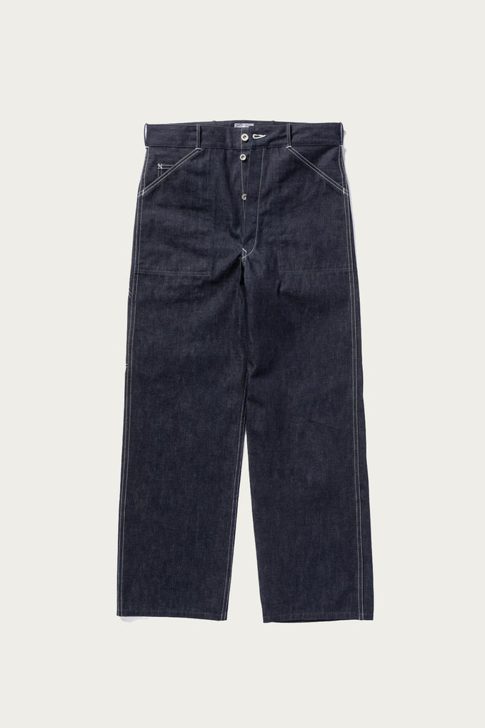 The Real McCoys - WWII Denim Work Trousers - Indigo - Canoe Club