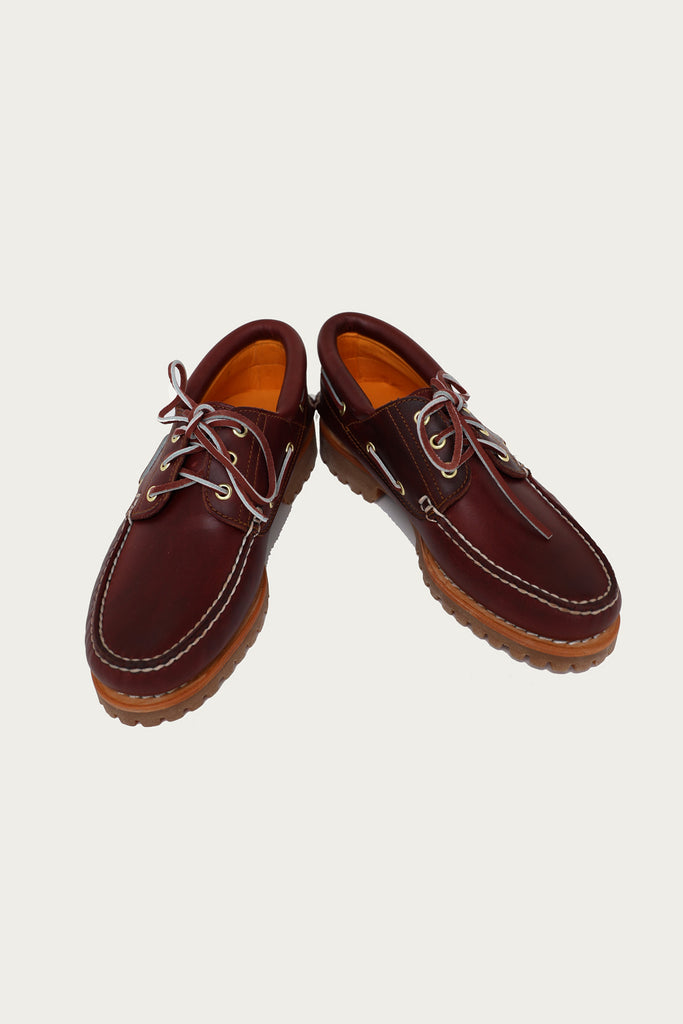 Timberland - Men's 3-Eye Lug Handsewn Boat Shoe - Burgundy Full Grain - Canoe Club