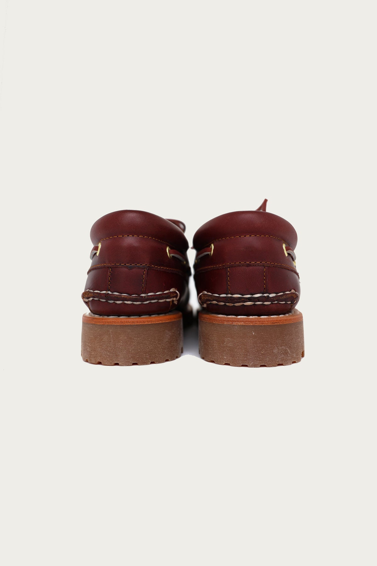 Timberland Men's 3-Eye Lug Handsewn Boat Shoe | Burgundy Full