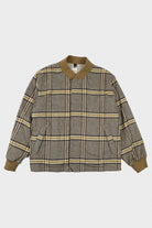 ts(s) - Fly Front Rib Collar Jacket - Brown/Yellow - Canoe Club