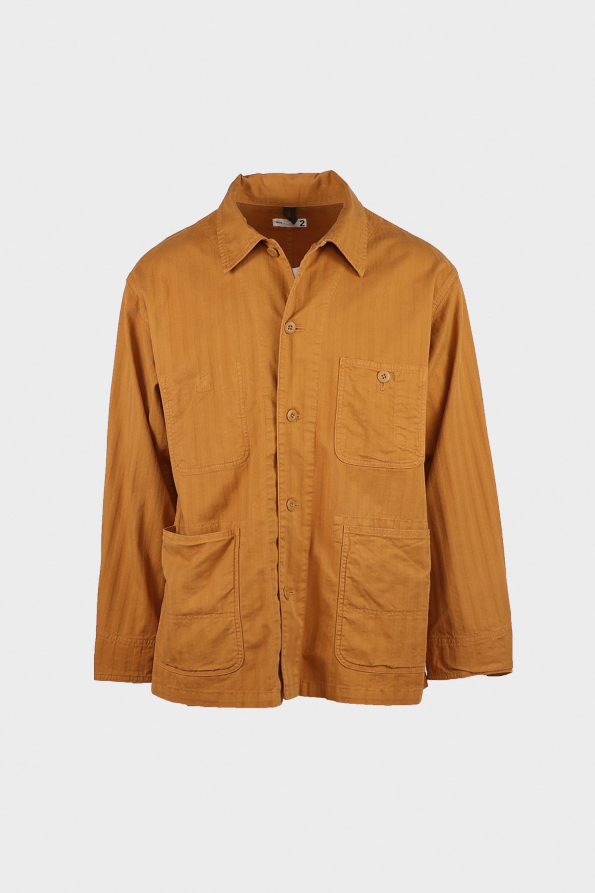 ts(s) - Garment Dye Wide Herringbone Coverall Jacket - Ochre - Canoe Club