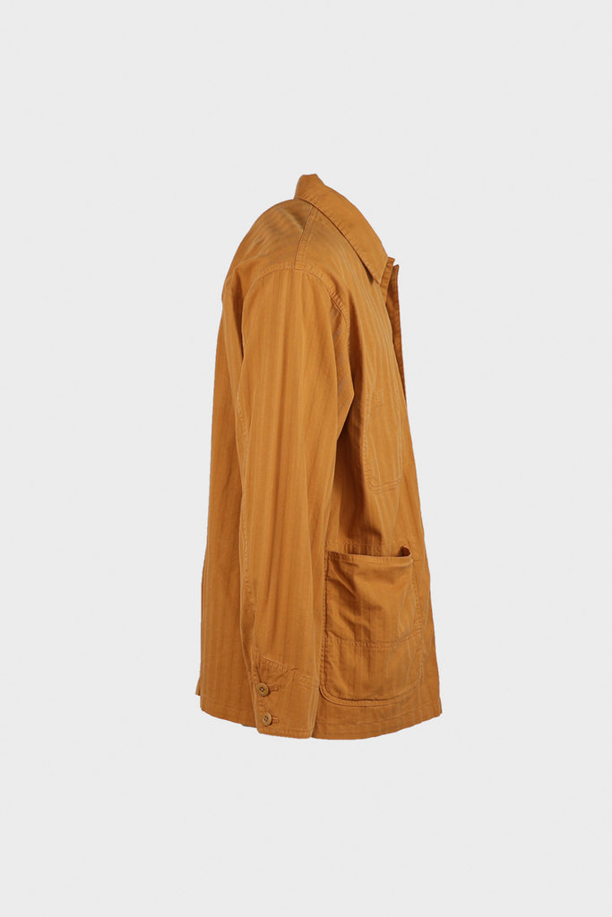 ts(s) - Garment Dye Wide Herringbone Coverall Jacket - Ochre - Canoe Club