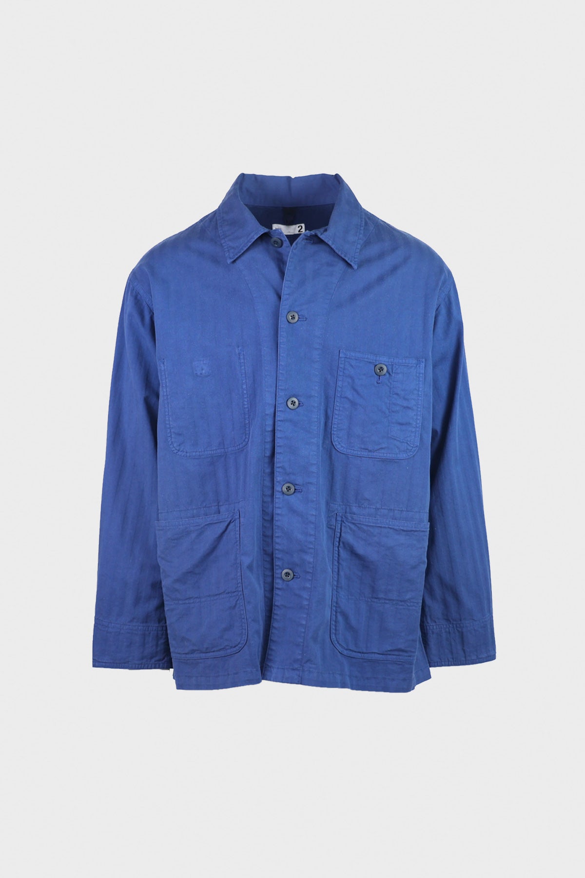 ts(s) - Garment Dye Wide Herringbone Coverall Jacket - Royal Blue - Canoe Club
