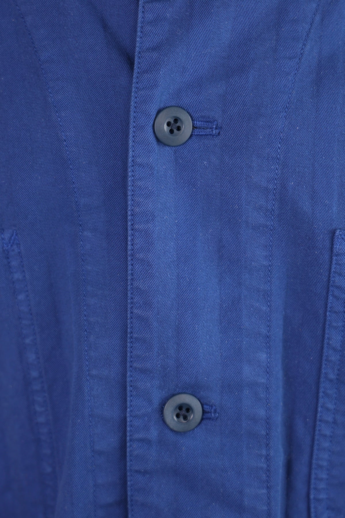 ts(s) - Garment Dye Wide Herringbone Coverall Jacket - Royal Blue - Canoe Club