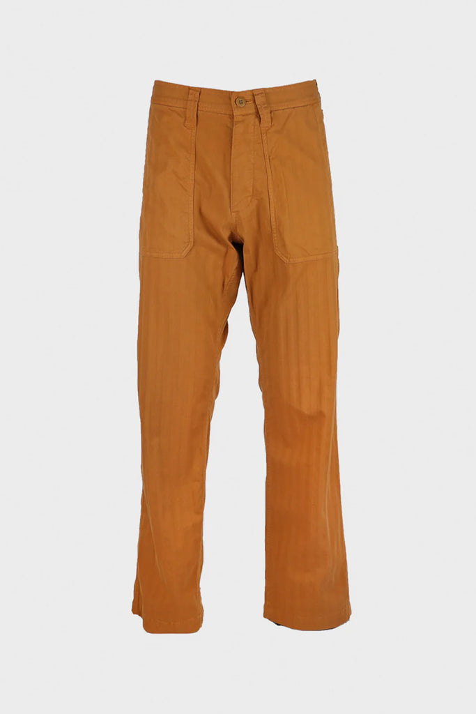 ts(s) - Garment Dye Wide Herringbone Fatigue Pants - Ochre - Canoe Club