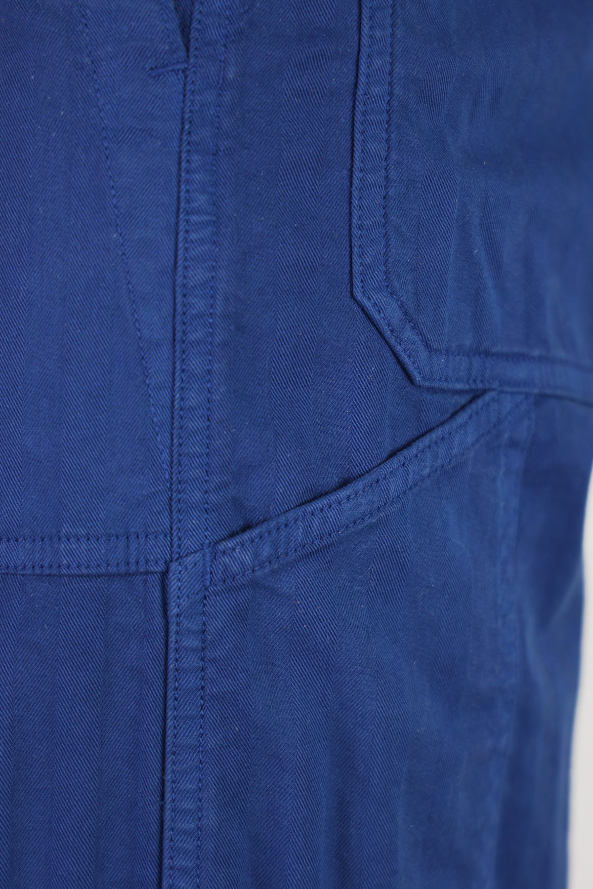 ts(s) - Garment Dye Wide Herringbone Fatigue Pants - Royal Blue - Canoe Club