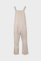 ts(s) - Garment Dye Wide Herringbone Old Style Bib Overalls - Gray/Beige - Canoe Club