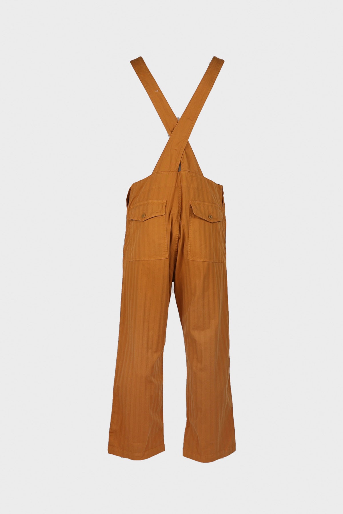 ts(s) - Garment Dye Wide Herringbone Old Style Bib Overalls - Ochre - Canoe Club