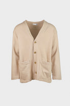 ts(s) - Heavy Jersey 4 Button Cardigan - Beige - Canoe Club