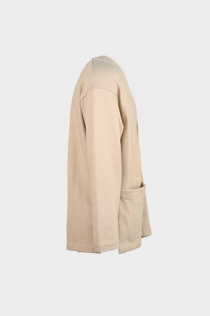 ts(s) - Heavy Jersey 4 Button Cardigan - Beige - Canoe Club