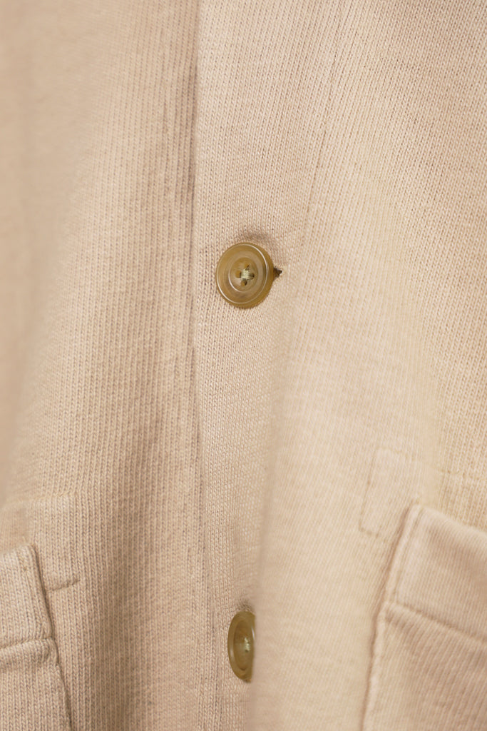 ts(s) - Heavy Jersey 4 Button Cardigan - Beige - Canoe Club