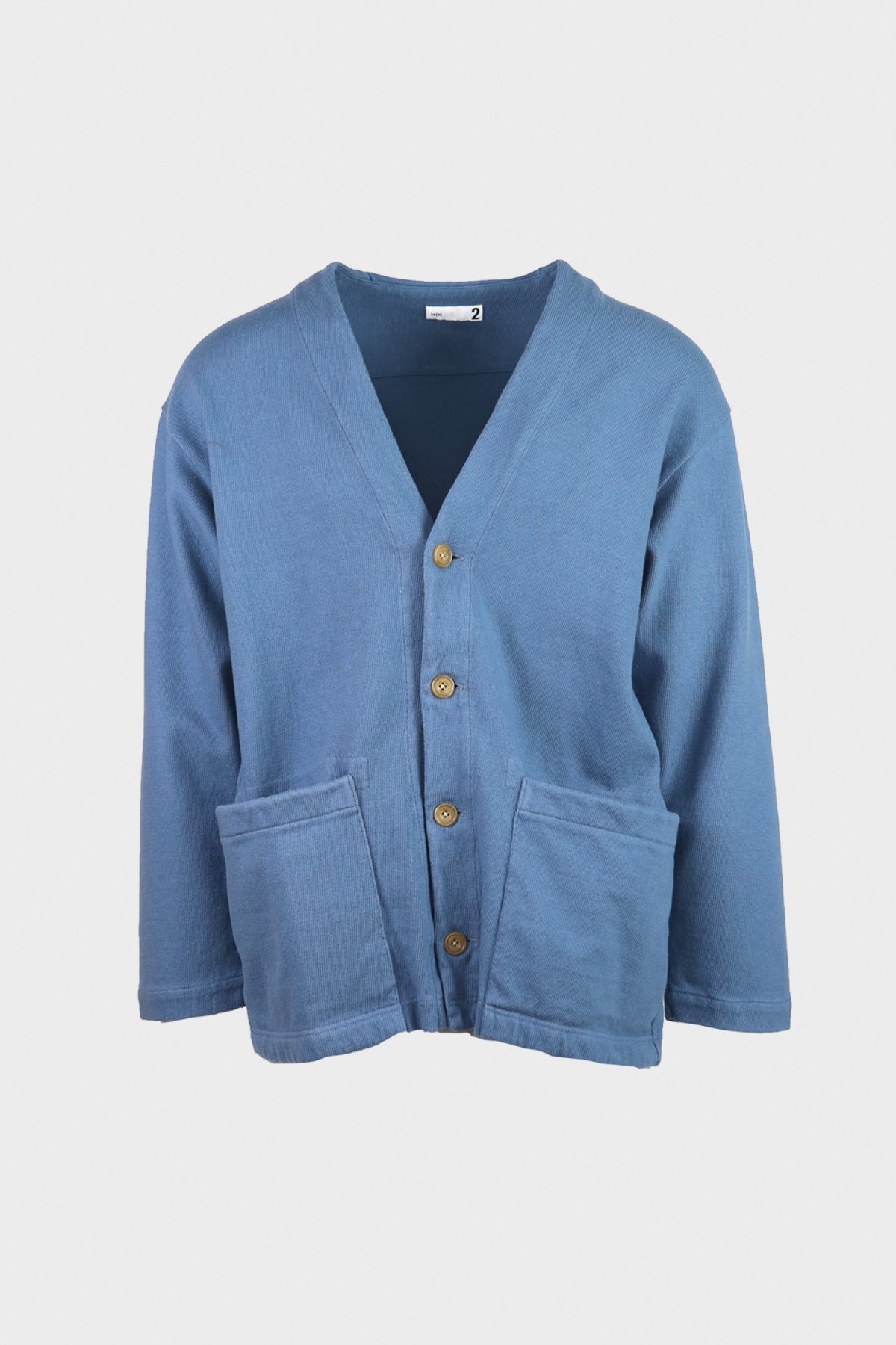 ts(s) - Heavy Jersey 4 Button Cardigan - Blue - Canoe Club