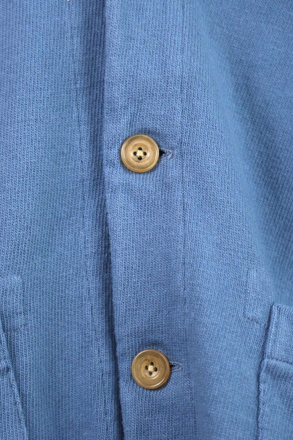 ts(s) - Heavy Jersey 4 Button Cardigan - Blue - Canoe Club