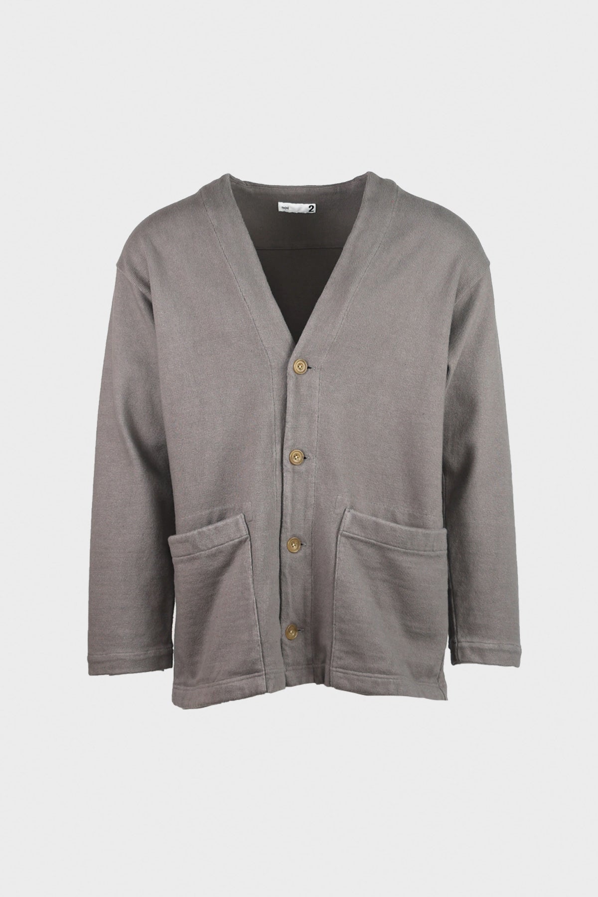 ts(s) - Heavy Jersey 4 Button Cardigan - Gray - Canoe Club