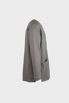 ts(s) - Heavy Jersey 4 Button Cardigan - Gray - Canoe Club