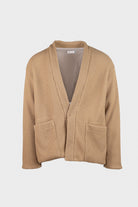 ts(s) - Knitty Jersey Lined Easy Cardigan - Beige - Canoe Club