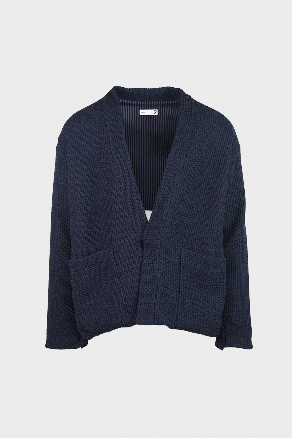 ts(s) - Knitty Jersey Lined Easy Cardigan - Navy - Canoe Club