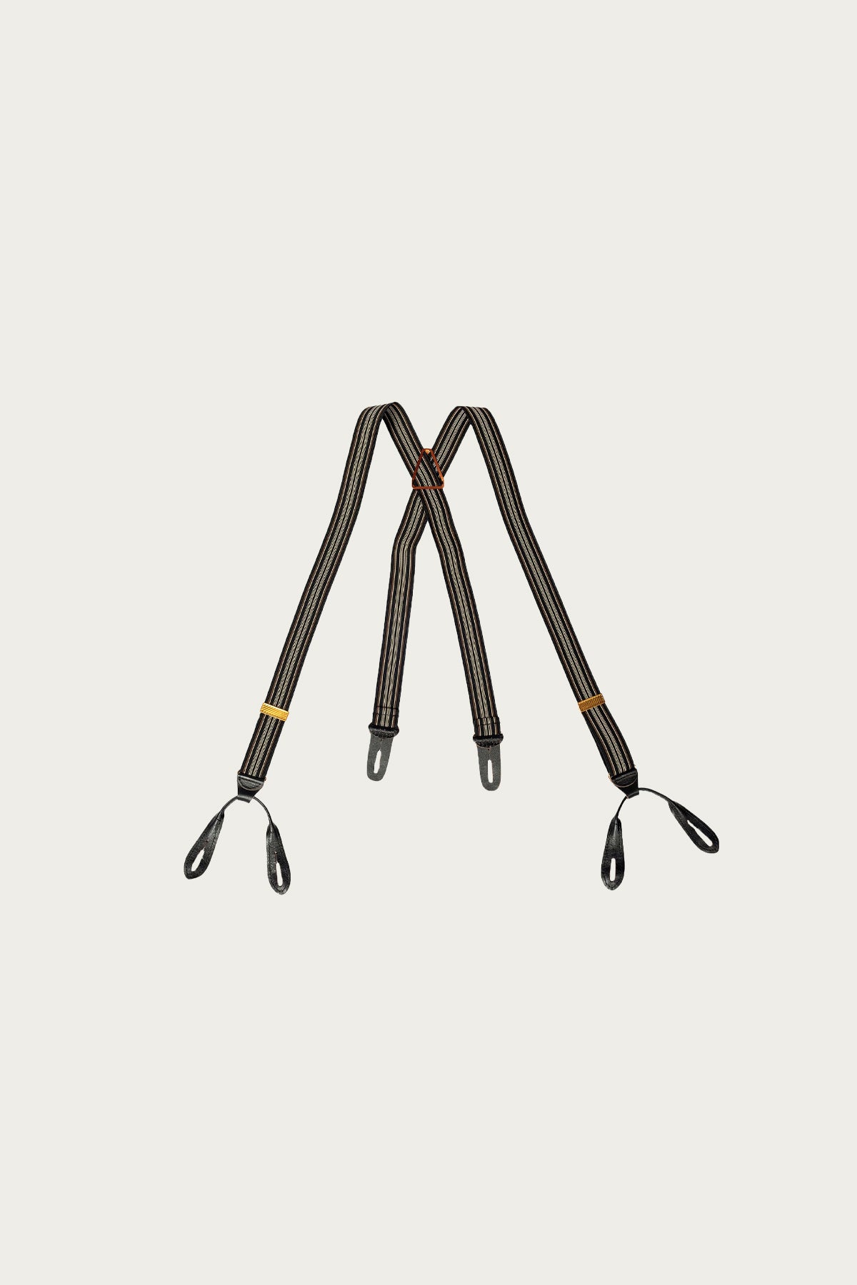 Taiga Takahashi - Lot.005 Suspender - Multi Stripe Black - Canoe Club