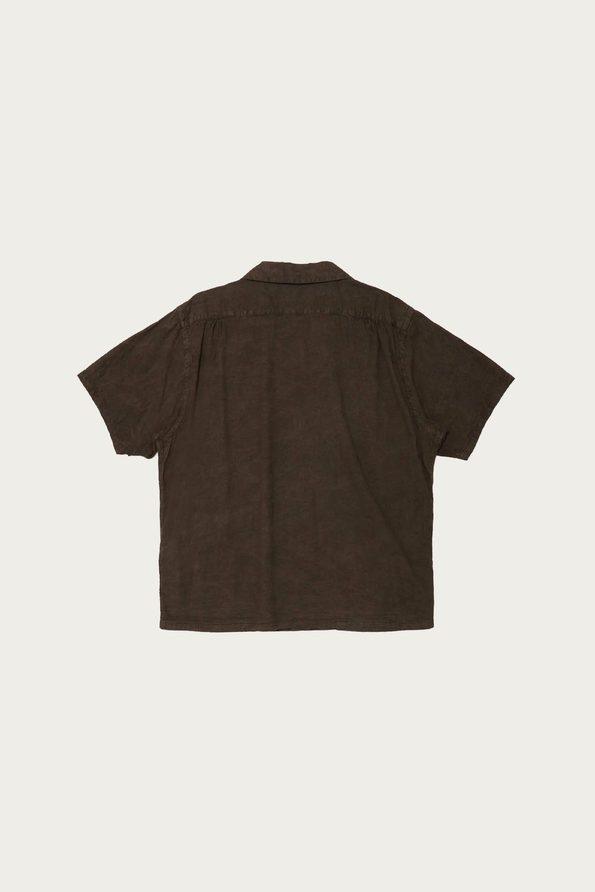 Taiga Takahashi - Lot. 113 Open Collar Shirt - Mud Dyed Brown - Canoe Club