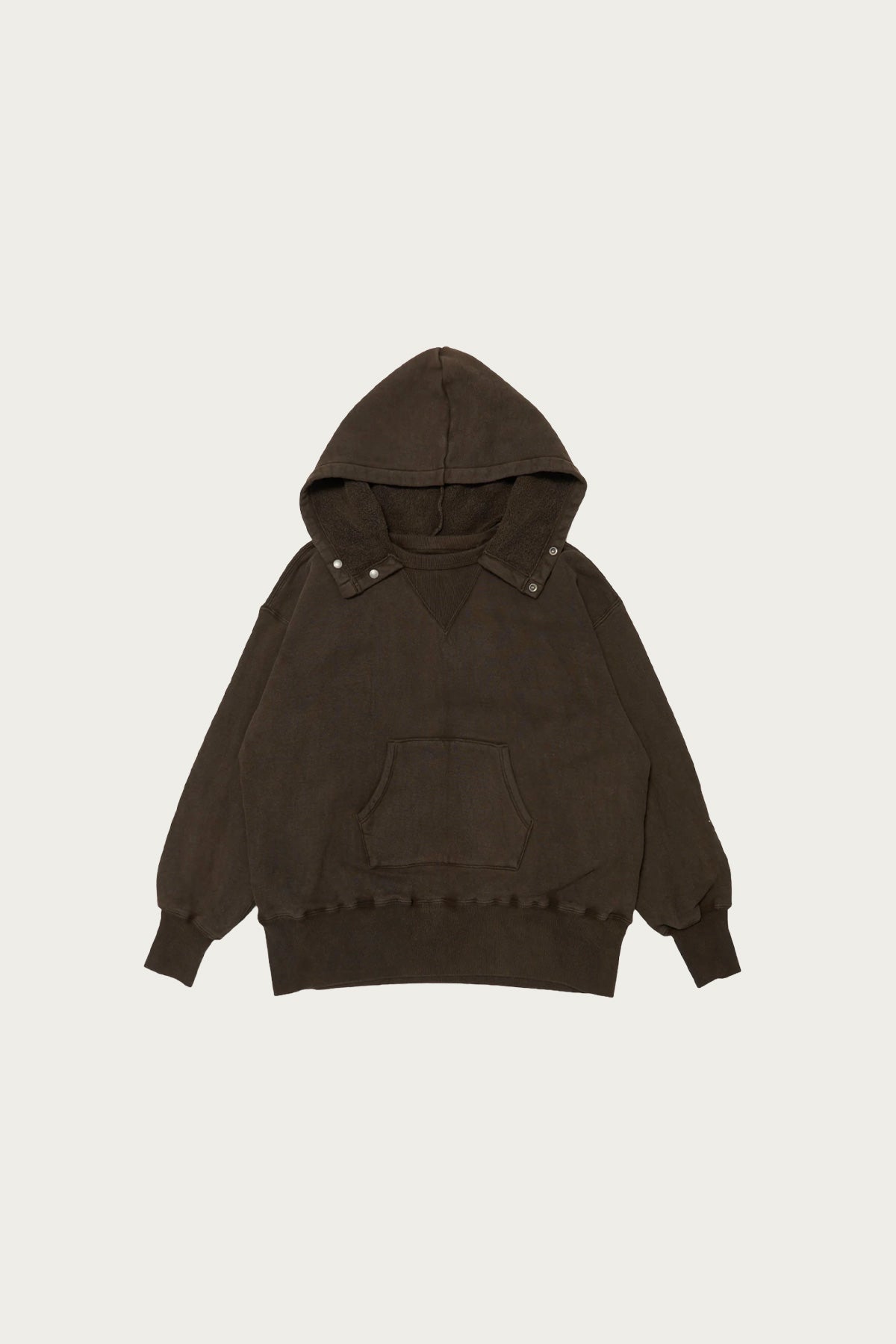 Taiga Takahashi - Lot. 620 After Hooded Sweat Shirt - Mud Dyed Brown - Canoe Club