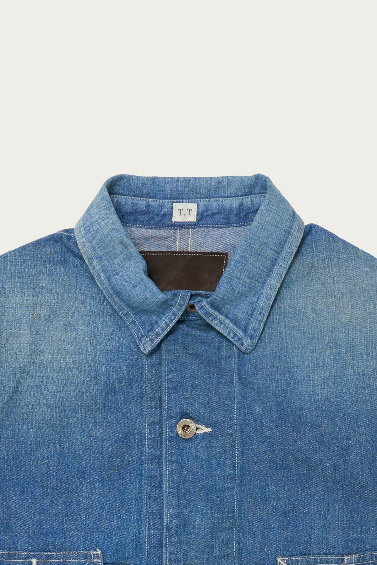 Taiga Takahashi - Lot. 716 Damaged Coverall w/ Chinstrap - Damaged Indigo - Canoe Club