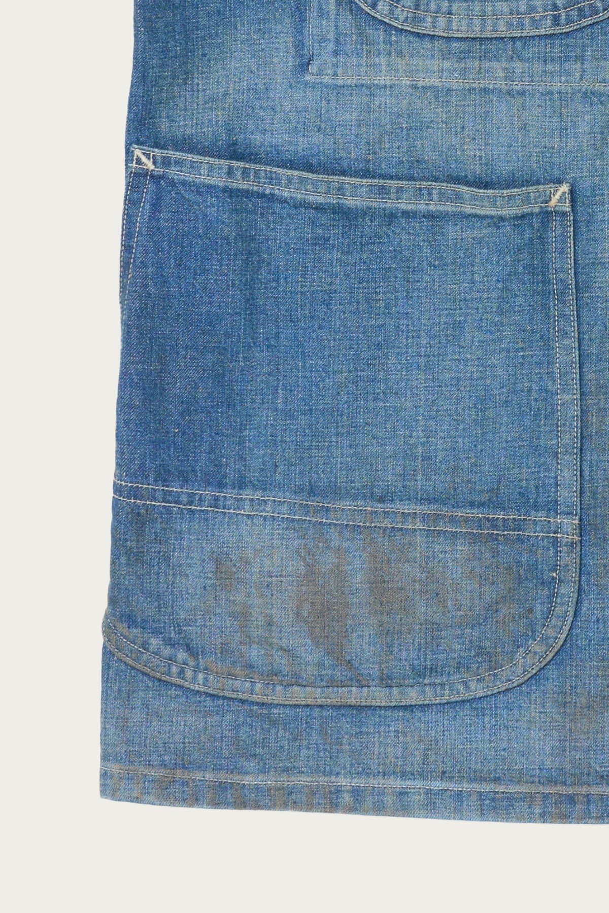 Taiga Takahashi - Lot. 716 Damaged Coverall w/ Chinstrap - Damaged Indigo - Canoe Club