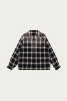 Taiga Takahashi - Lot. 101 Open Collar Shirt - Bleached Gray Plaid - Canoe Club