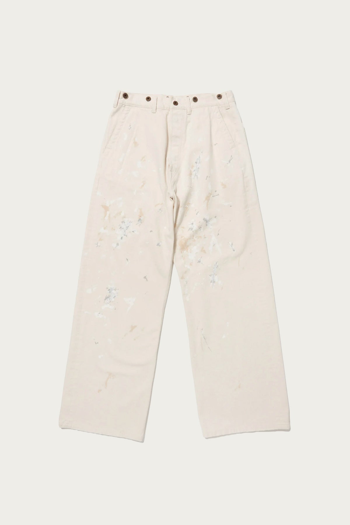 Taiga Takahashi - Lot. 204 Engineer Trousers - Ivory Paint - Canoe Club